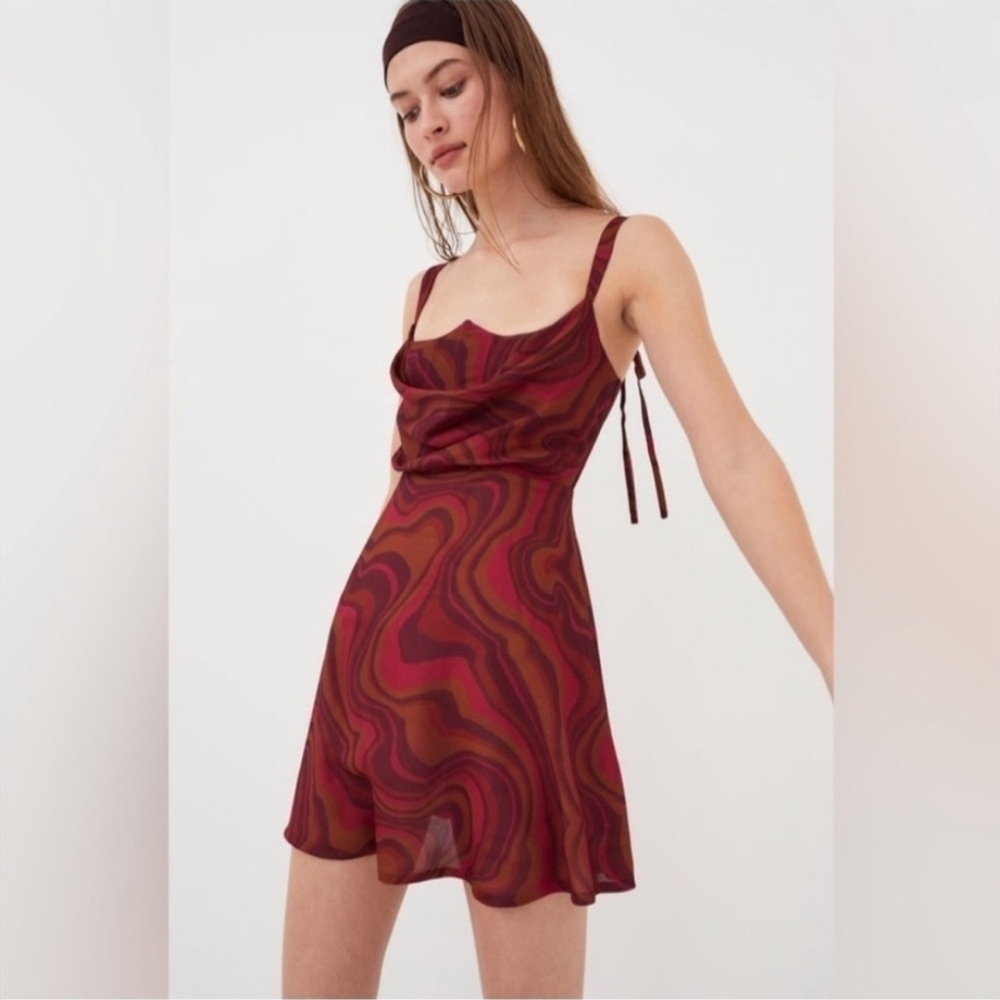 NWT For Love & Lemons Eleanor Mini Dress Size XS